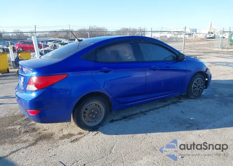 2014 Hyundai Accent Gls z USA, uszkodzony, nr VIN KMHCT4AE1EU603377